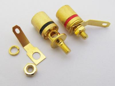M4x26mm; Binding Post Connector, Gold Plated KLS1-BIP-011